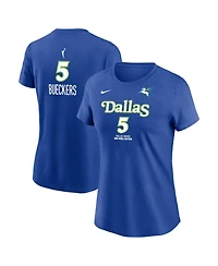 Nike Women's Paige Bueckers Blue Dallas Wings Rebel Edition Name & Number T-Shirt