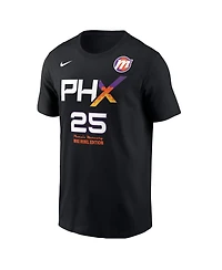 Nike Men's Alyssa Thomas Black Phoenix Mercury Name & Number Rebel Edition T-Shirt
