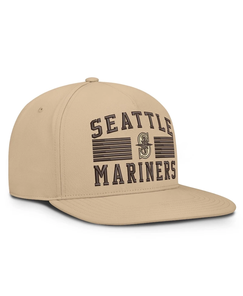 Nike Men's Khaki Seattle Mariners Desert Pro AeroBill Dri-fit Snapback Hat