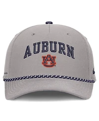 Nike Men's and Women's Gray Auburn Tigers Primetime Rise Rope Adjustable Hat