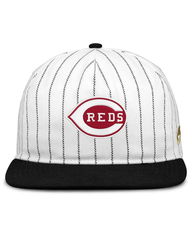 Nike Men's White/Black Cincinnati Reds Cooperstown Collection Pro Adjustable Hat