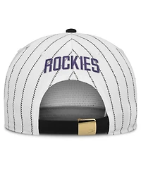 Nike Men's White/Black Colorado Rockies Cooperstown Collection Pro Adjustable Hat