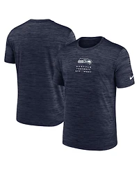 Nike Men's College Navy Seattle Seahawks Velocity Ball Carrier Dri-fit T-Shirt
