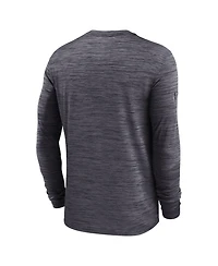 Nike Men's Black Cincinnati Bengals Sideline Offensive Transition Velocity Dri-fit Long Sleeve T-Shirt