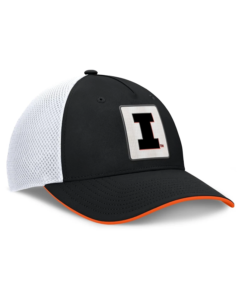 Fanatics Men's Black Illinois Fighting Illini 5-Panel Matter Flex Hat