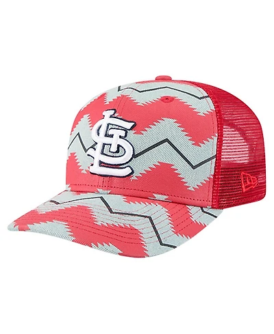 New Era Men's Denim/Red St. Louis Cardinals Aztec Denim 9SEVENTY Adjustable Hat