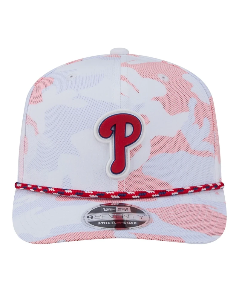New Era Men's White Philadelphia Phillies Camo Rope 9SEVENTY Adjustable Hat