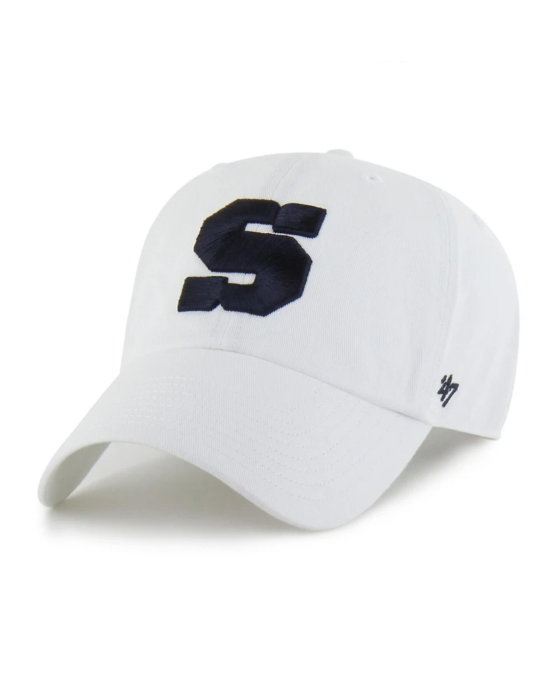 '47 Brand Men's White Penn State Nittany Lions Clean Up Adjustable Hat