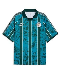 Puma Men's Turquoise Manchester City King Retro Fashion Jersey
