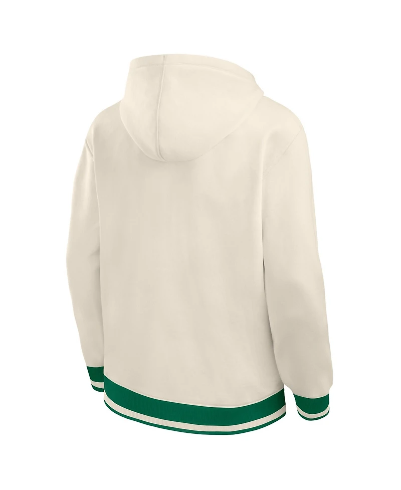 Fanatics Men's Cream Philadelphia Eagles Chenille Heavyweight Fleece Hoodie