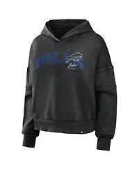 Fanatics Women's Black Buffalo Bills Counter Run Pullover Hoodie