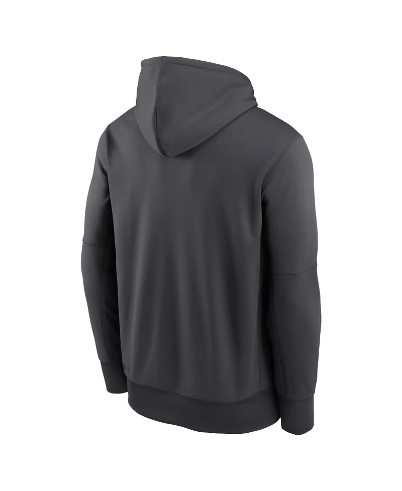 Nike Men's Charcoal Los Angeles Rams Toss Sweep Therma-fit Hoodie