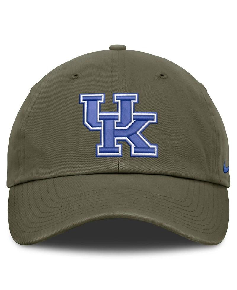 Nike Men's and Women's Olive Kentucky Wildcats Primetime Club Adjustable Hat