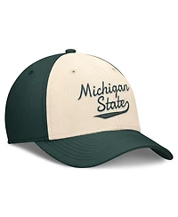 Nike Men's Natural/Forest Green Michigan State Spartans Legacy Swooshflex Dri-fit Hat