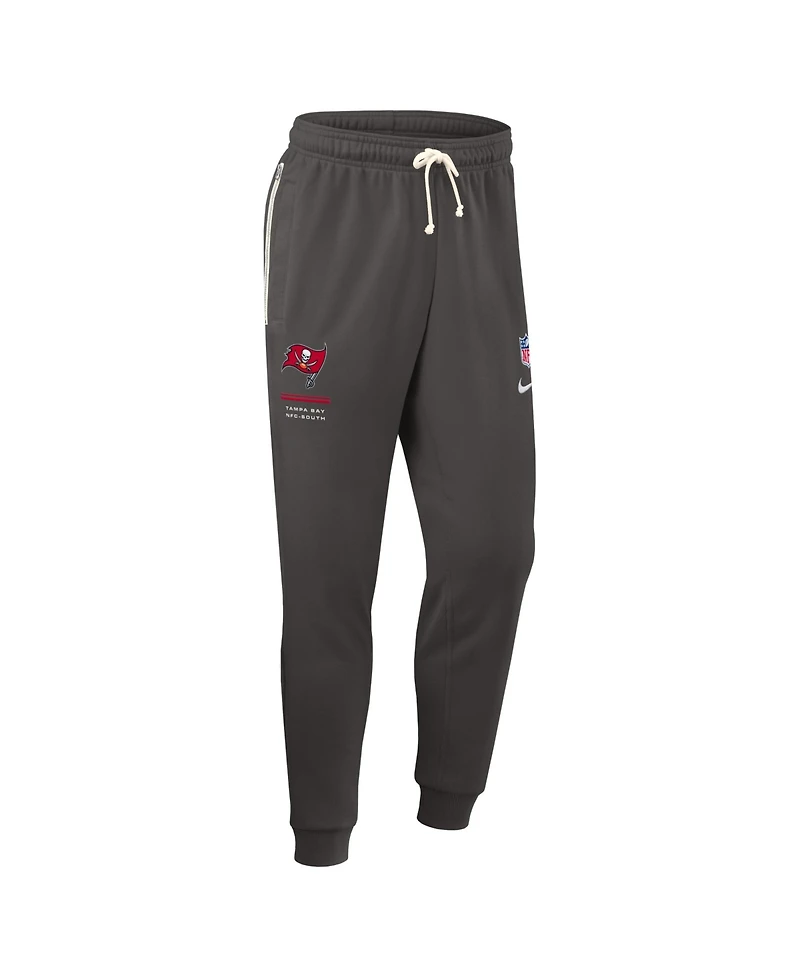 Nike Men's Pewter Tampa Bay Buccaneers Sideline Standard Issue Touchback Kick Dri-fit Taper Pants