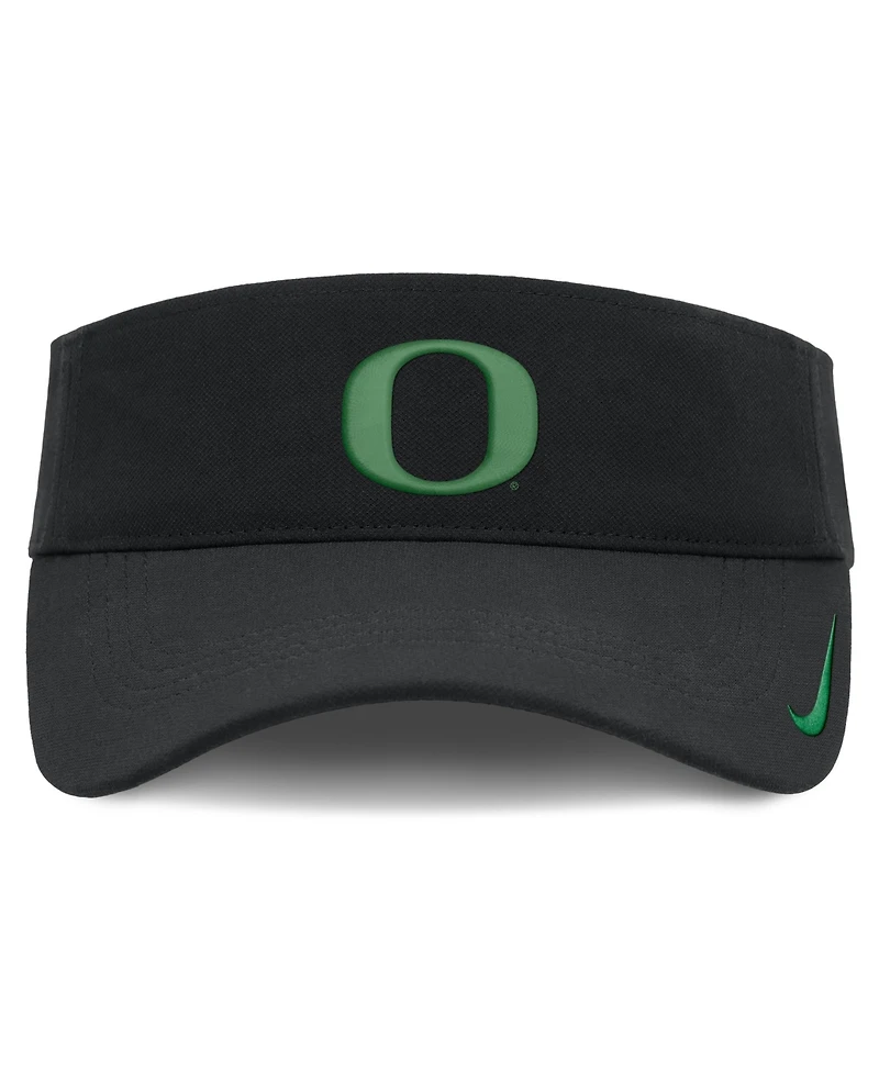 Nike Men's and Women's Black Oregon Ducks 2026 On-Field Ace Adjustable Visor