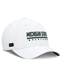 Nike Men's White Michigan State Spartans Game Day Rise Swooshflex Hat