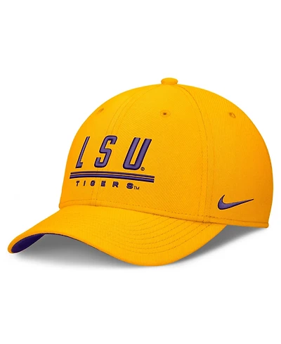 Nike Men's Gold Lsu Tigers Game Day Rise Swooshflex Hat
