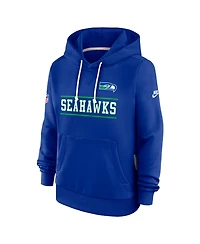 Nike Women's Royal Seattle Seahawks Sideline Standard Issue Alternate Dri-fit Hoodie