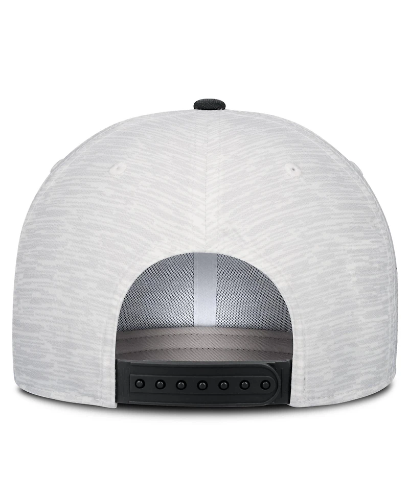 Nike Men's and Women's White/Black Iowa Hawkeyes Primetime Rise Adjustable Hat