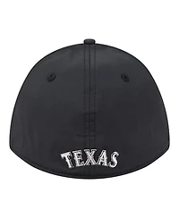 New Era Men's Black Texas Rangers Metallic 39THIRTY M-Crown Flex Hat