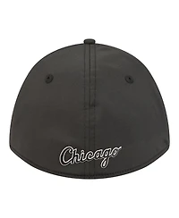 New Era Men's Black Chicago White Sox Metallic 39THIRTY M-Crown Flex Hat