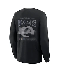 Fanatics Men's Black Los Angeles Rams Midnight Falls Long Sleeve T-Shirt