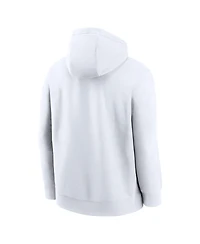 Nike Men's White Atlanta Braves Logo Club Hoodie