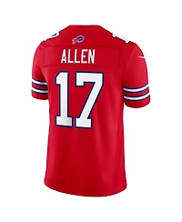 Nike Men's Josh Allen Red Buffalo Bills Alternate Vapor F.u.s.e. Stitched Limited Jersey