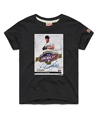 Homage Big Boys and Girls Paul Skenes Charcoal Pittsburgh Pirates Topps Baseball Card Tri-Blend T-Shirt