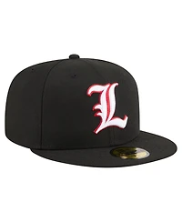 New Era Men's Black Louisville Cardinals On-Field Baseball Fitted Hat