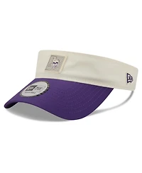 New Era Men's Cream/Purple Minnesota Vikings 2026 Nfl Training Camp Adjustable Visor
