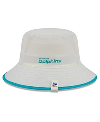 New Era Men's Cream Miami Dolphins 2026 Nfl Training Camp Sport Bucket Hat
