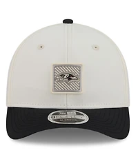 New Era Men's Cream/Black Baltimore Ravens 2026 Nfl Training Camp 9FORTY Adjustable Hat