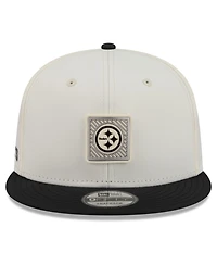 New Era Men's Cream/Black Pittsburgh Steelers 2026 Nfl Training Camp 9FIFTY Snapback Hat