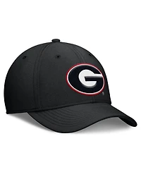 Nike Men's Black Georgia Bulldogs Rise Swoosh Dri-fit Flex Hat