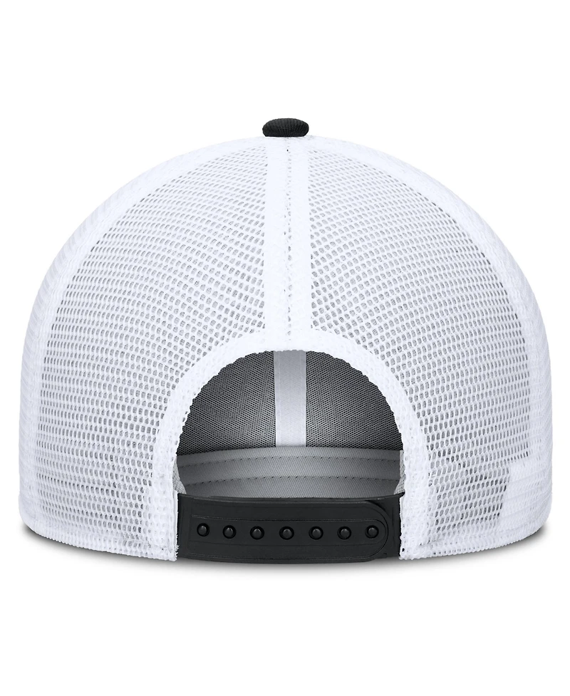 Nike Men's Black/White San Francisco Giants Camo Rise Trucker Dri-fit Adjustable Hat