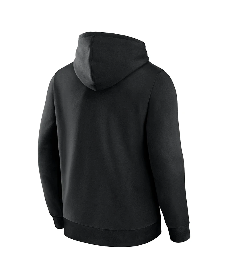 Logo Athletic Men's Black Las Vegas Raiders Primary Hoodie