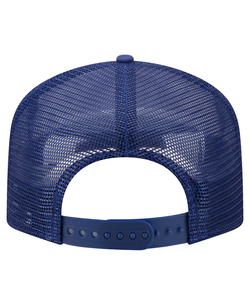 New Era Men's White/Royal Texas Rangers Retro Cut 19TWENTY Adjustable Trucker Hat
