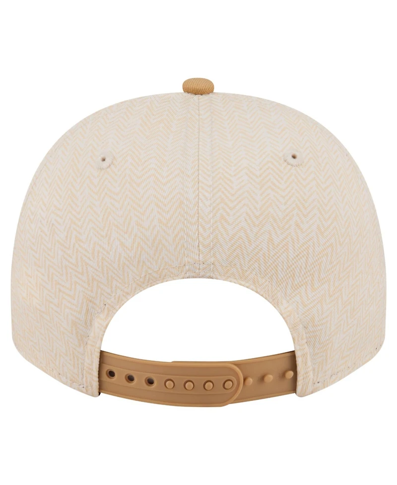 New Era Men's Cream Detroit Tigers Herringbone 9FIFTY A-Frame Snapback Hat