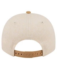 New Era Men's Cream Detroit Tigers Herringbone 9FIFTY A-Frame Snapback Hat