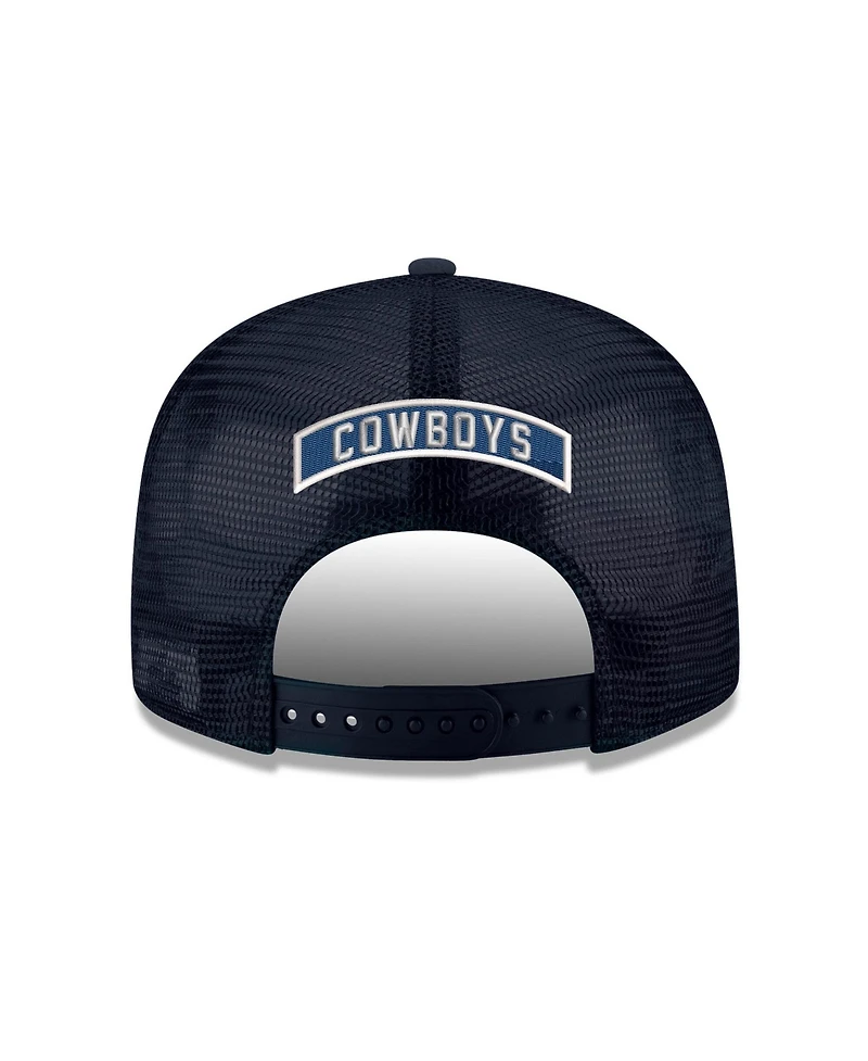 New Era Men's Navy Dallas Cowboys Core Team 9FIFTY Trucker Snapback Hat
