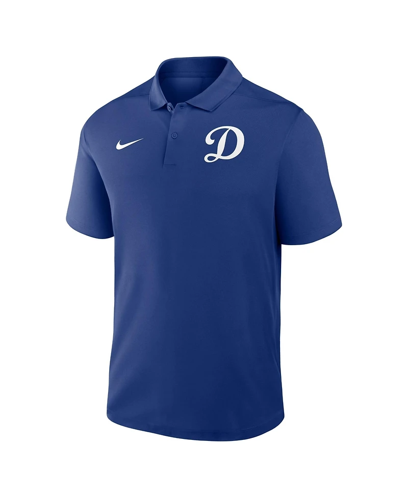 Nike Men's Royal Los Angeles Dodgers Alternate Victory Dri-fit Polo Shirt