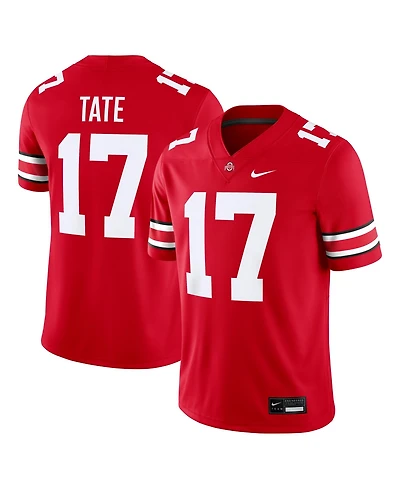 Nike Men's Carnell Tate Scarlet Ohio State Buckeyes Game Jersey