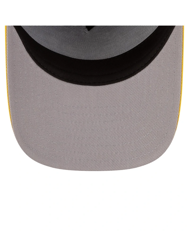 New Era Men's Royal/Gold Golden State Warriors 80s Throwback A-Frame 9FIFTY Snapback Hat
