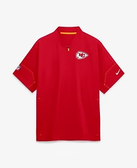Nike Men's Red Kansas City Chiefs Sideline Short Sleeve Quarter-Zip Coaches Jacket