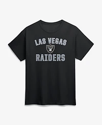 Logo Athletic Men's Black Las Vegas Raiders Cotton Victory Arch T-Shirt