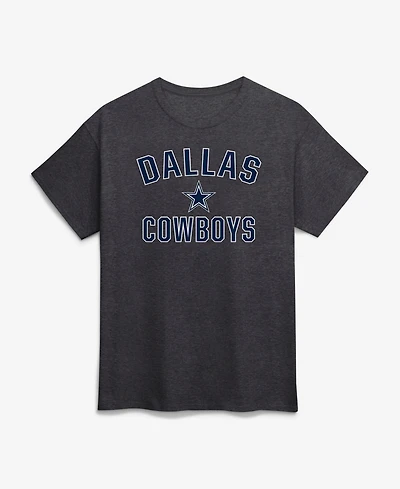Logo Athletic Men's Charcoal Dallas Cowboys Cotton Victory Arch T-Shirt