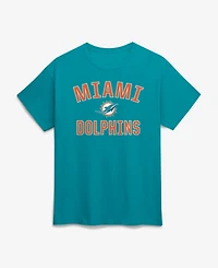 Logo Athletic Men's Aqua Miami Dolphins Cotton Victory Arch T-Shirt