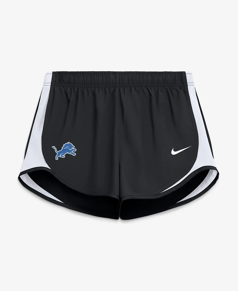 Nike Women's Detroit Lions Tempo Dri-fit Mid-Rise Shorts, 3¼" Inseam Shorts